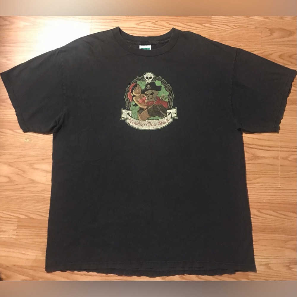 Vintage Voodoo Glow Skulls Steady as she goes T-Shirt XL Cinder Block USA Made